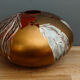 Signed glass ball vase