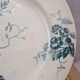 Antique plate Terre de Fer Le Bûcheron Paris – Blue bird decoration