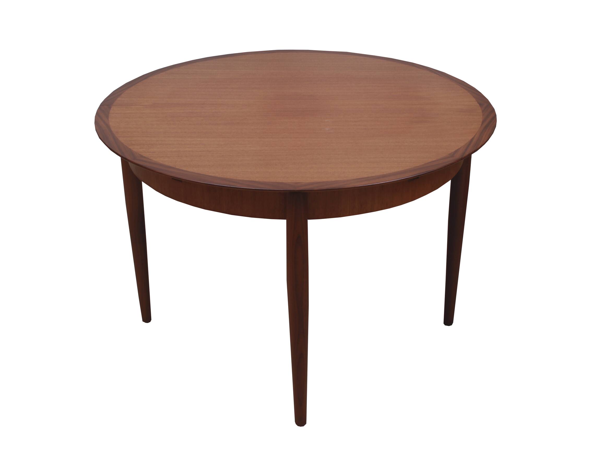 1960s round diningtable in teak from Lübke