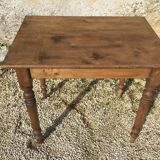 Country table in beech and poplar early 20th century