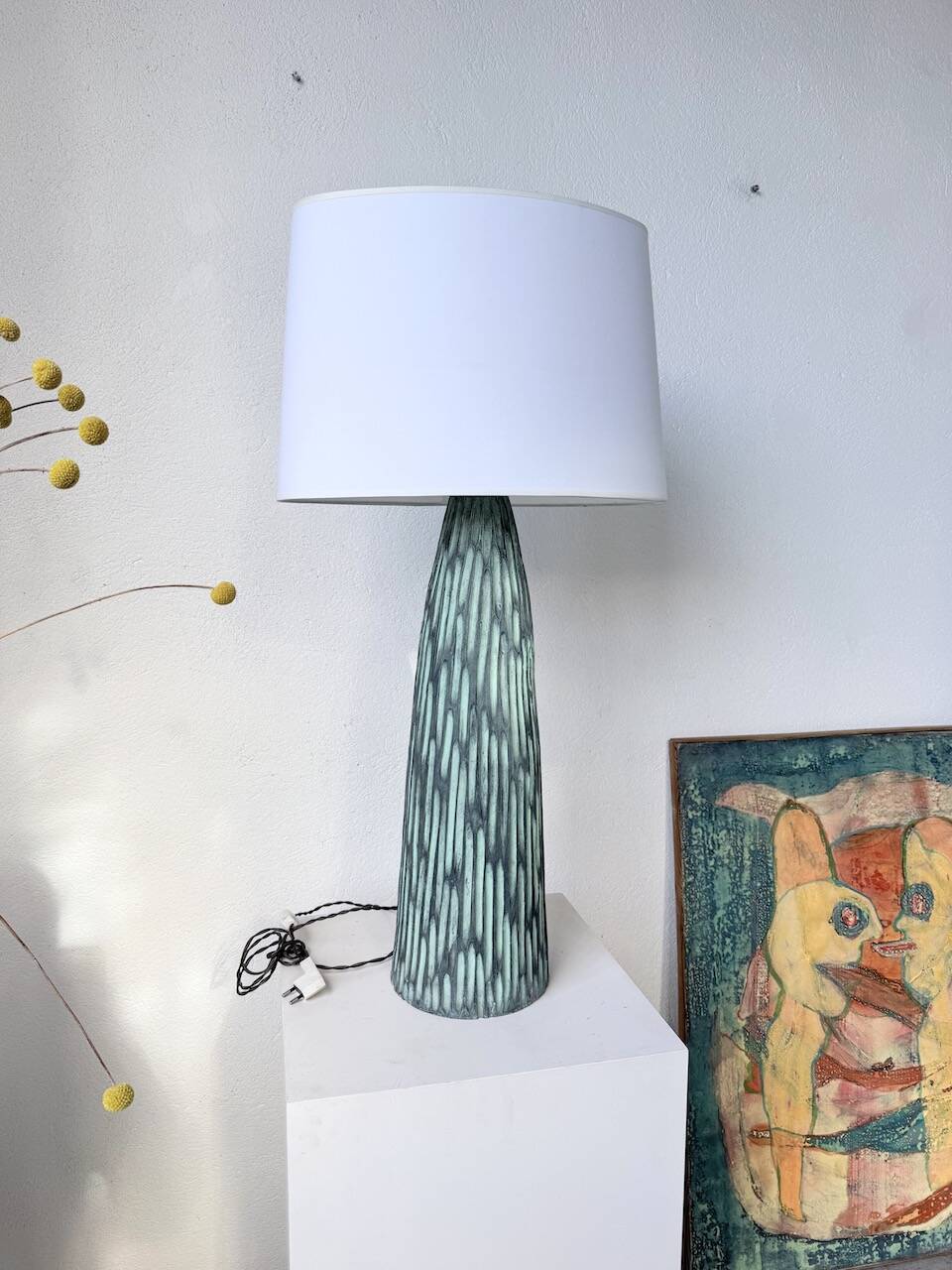 XL ceramic lamp from the 60s blin