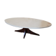 Marble and teak coffee table 60s