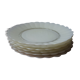 Set of 6 DURALEX glass dessert plates