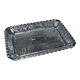 Antique rectangular molded crystal tray, 1920