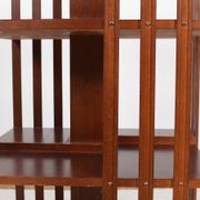 Revolving bookcase, rotating furniture (book mill), mahogany, three floors.