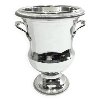 Silver metal champagne bucket