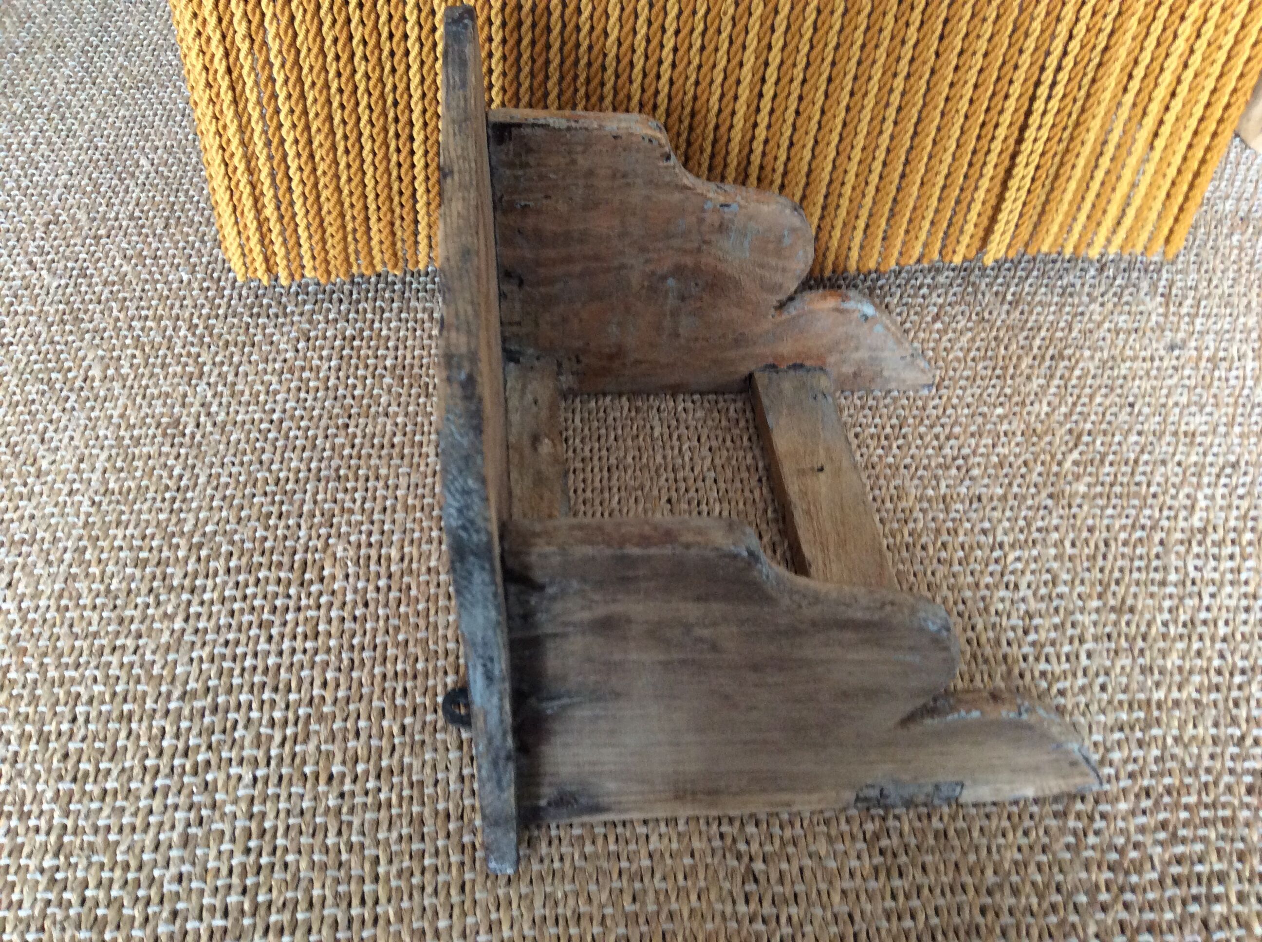 Wooden wall shelf