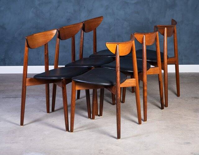 Vintage Rosewood Chairs by Kurt Østervig for KP Furniture, Denmark, 1960s, Set of 6