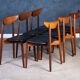 Vintage Rosewood Chairs by Kurt Østervig for KP Furniture, Denmark, 1960s, Set of 6