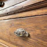 Drapery oak counter 1900