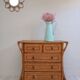 Commode en rotin et bambou  années 60