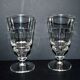 Lot de 2 verres à Absinthe en verre moulé vintage H16.5cm