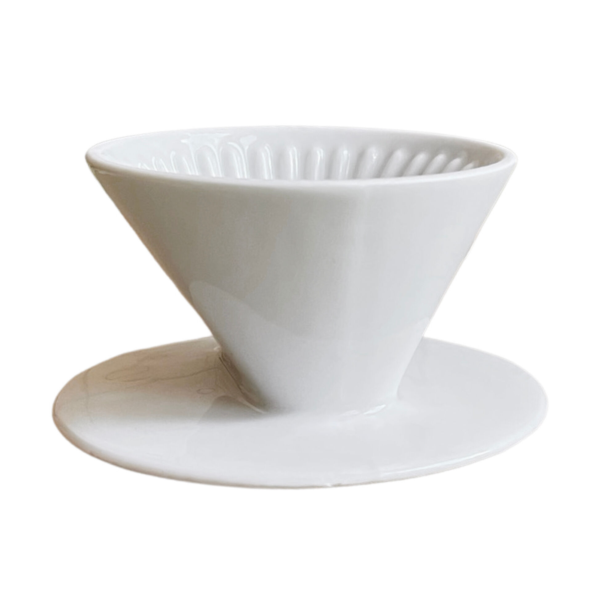 Creano Filtre à Café En Porcelaine Céramique, Taille De Filtre 4 (Blanc) Disponible En 6