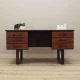 Rosewood desk, Danish design, 1960s, designer: Torben Valeur & Henning Jensen, manufacturer: Dyrlund