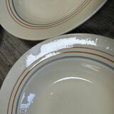 Striped soup plates