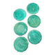 6 Gien slip dessert plates with leaf decoration