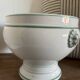 Jardinière ancienne en porcelaine Haviland Limoges – décor vert