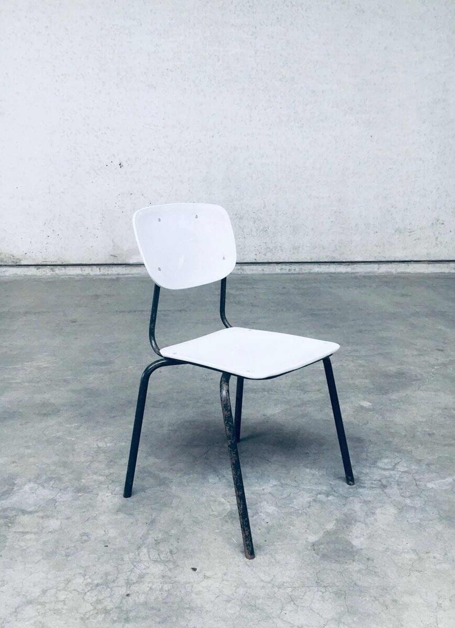 Industrial Dutch Stacking Chairs, 1960s, Set of 10