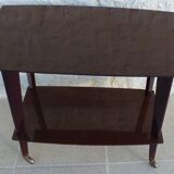 Vintage service cabinet with two trays on wheels