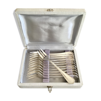 12 christofle spatours cake forks