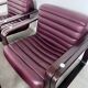 Sofa set and 2 vintage leather armchairs designed by Albert Stoll Giroflex 1970s