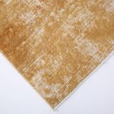 Turkish Traditional Mustard Vintage Area Rug, 108x211Cm