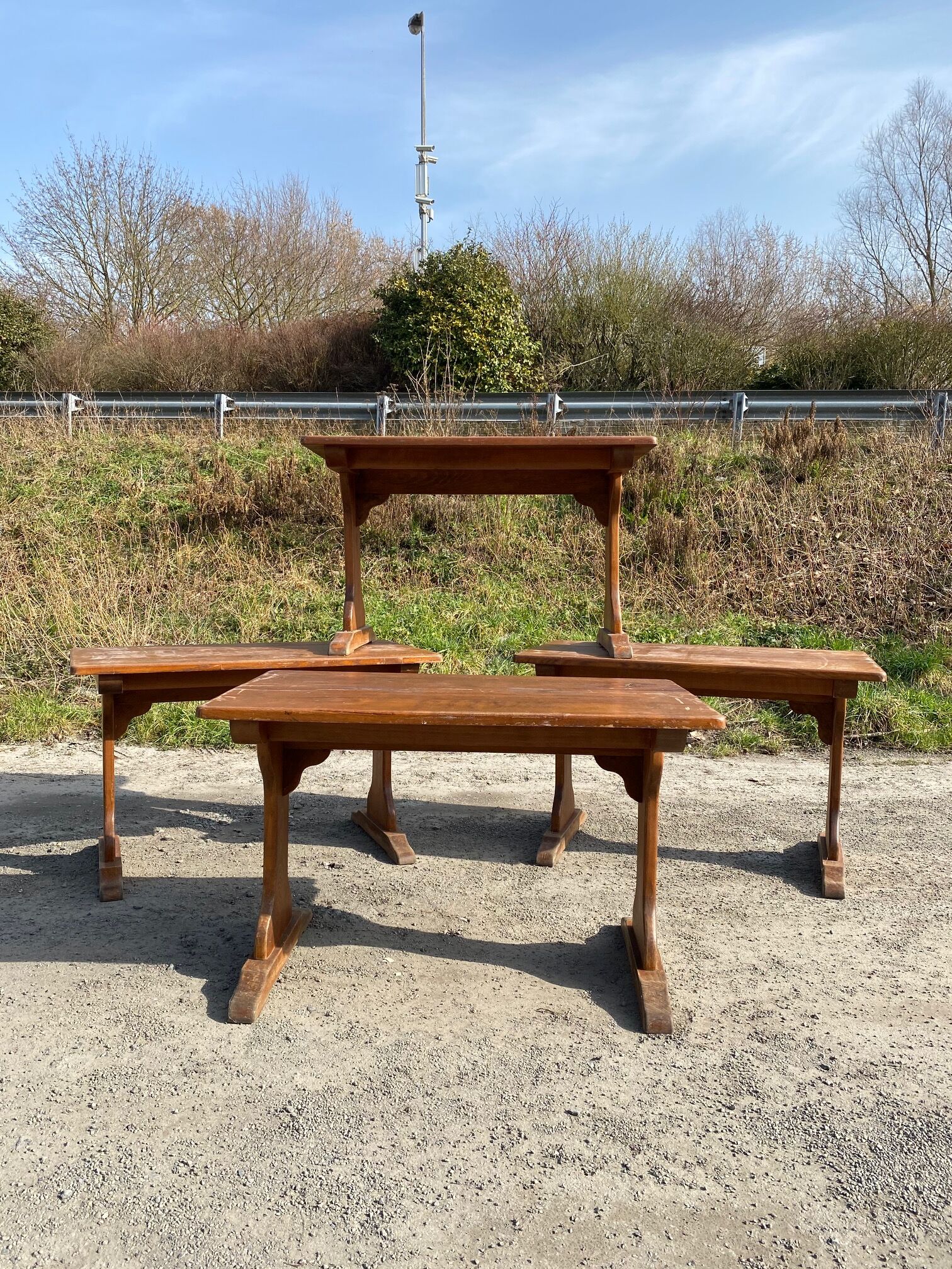 Suite of 5 bistro tables