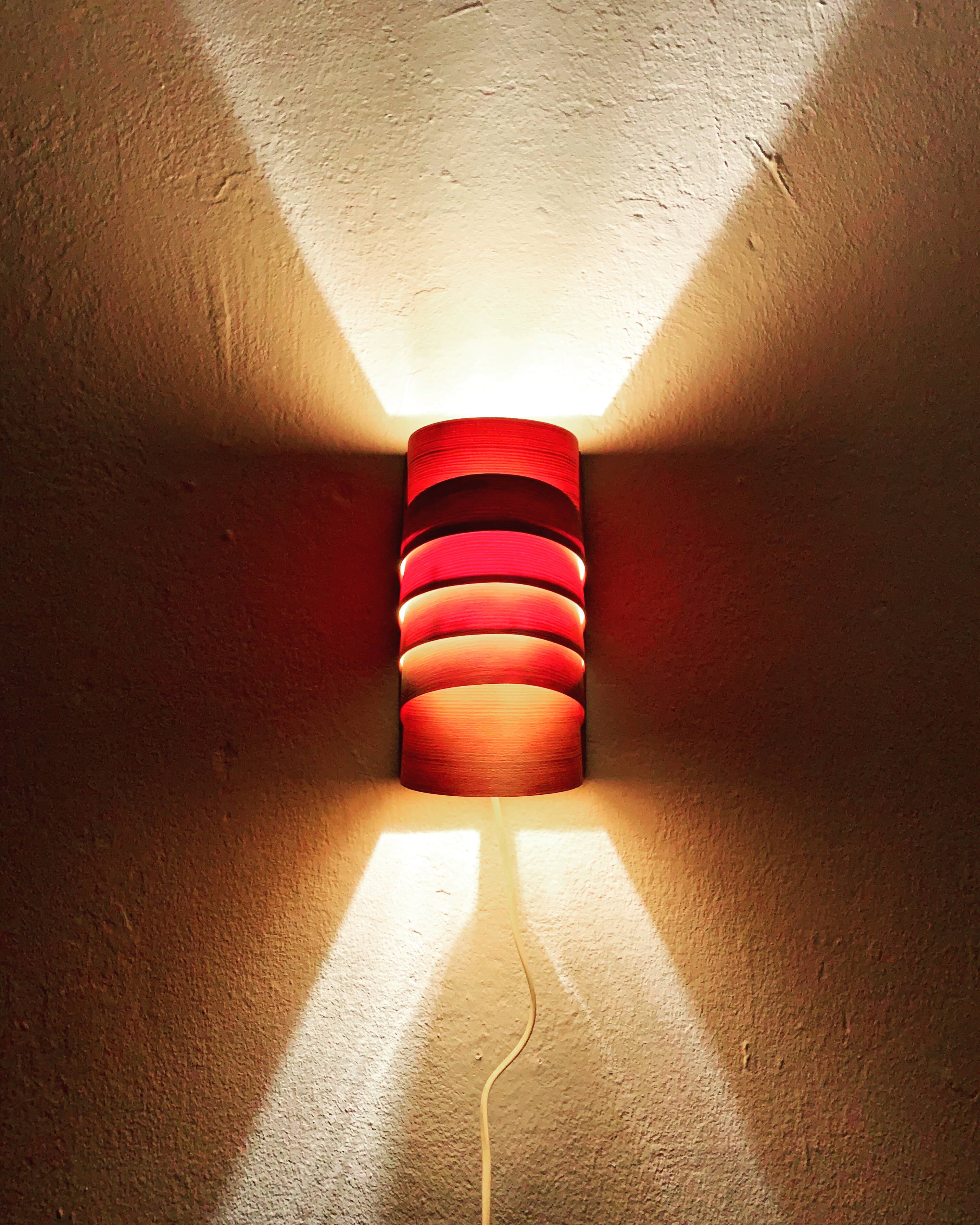Swedish Wooden Wall Lamp by Hans Agne Jakobsson for Ellysett Markaryd