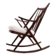 Rocking chair by Frank Reenskaug for Bramin, 1960s - New White Boucle Fabric