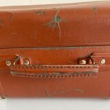 Small old brown suitcase