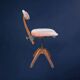 Swedish adjustable office chair Åtvidabergs in wood and metal, 1930s
