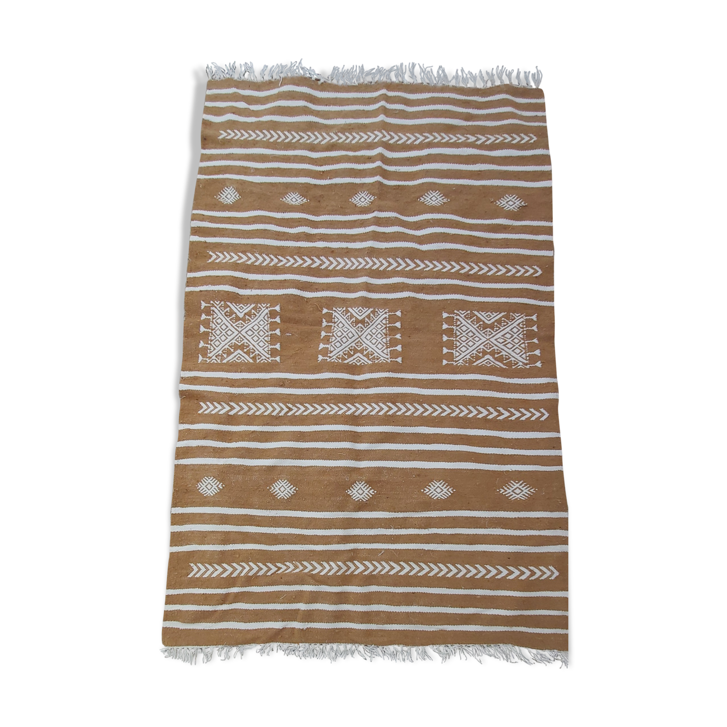 Handmade multi-coloured kilim rug in pure wool  143x90cm