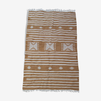 Handmade multi-coloured kilim rug in pure wool  143x90cm