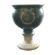 Blue-grey stone pedestal