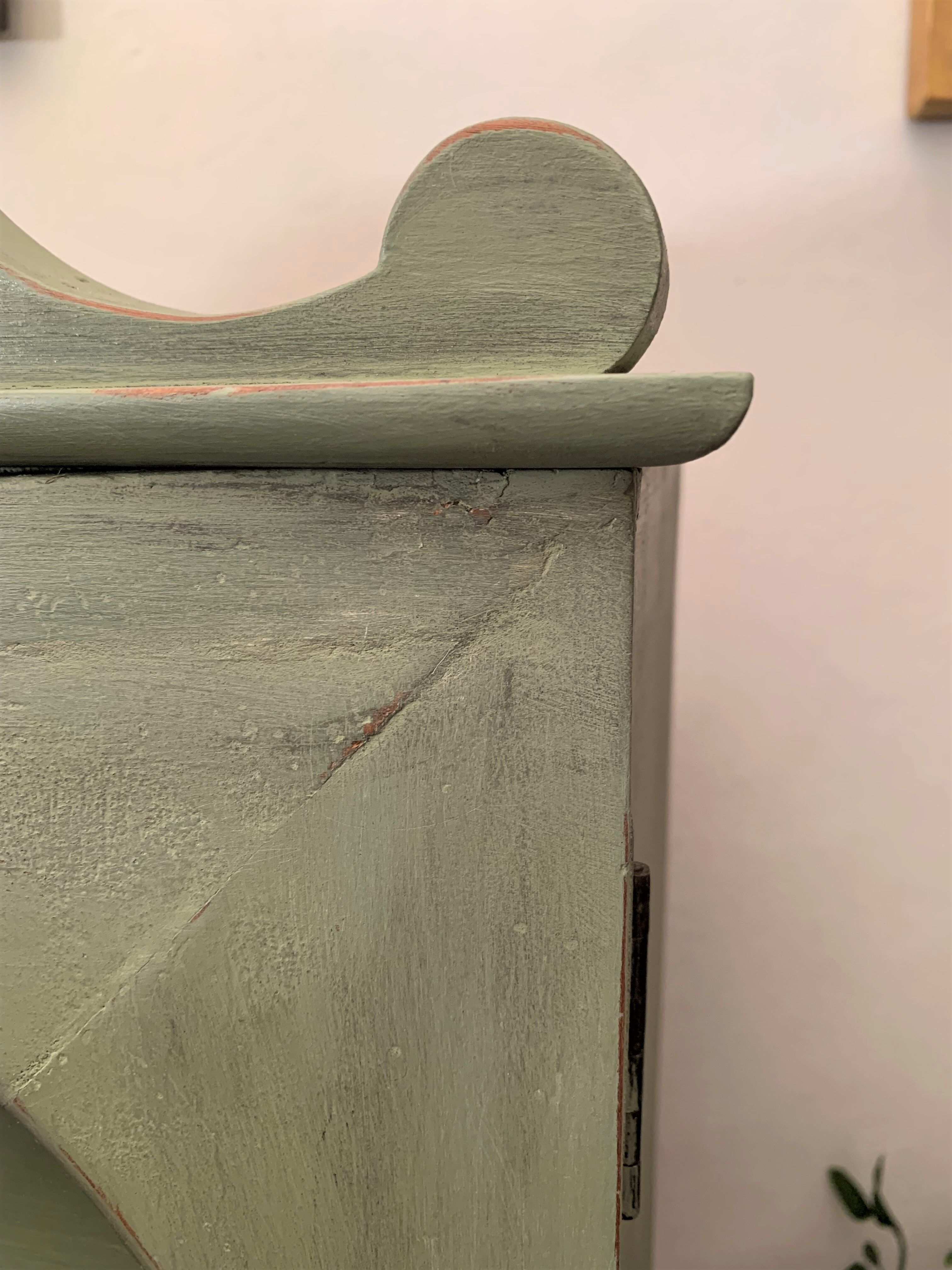 Old wall display case