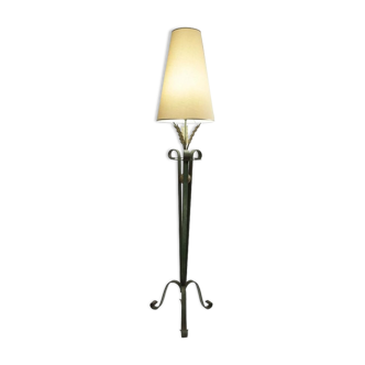 Wrought iron floor lamp from the 1940s