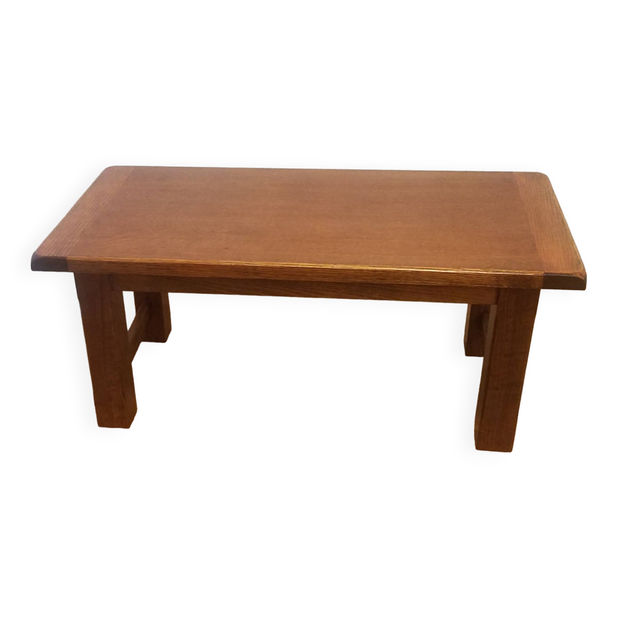 Solid blond oak coffee table