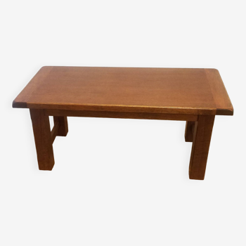 Solid blond oak coffee table