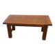 Solid blond oak coffee table
