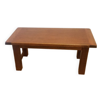 Solid blond oak coffee table