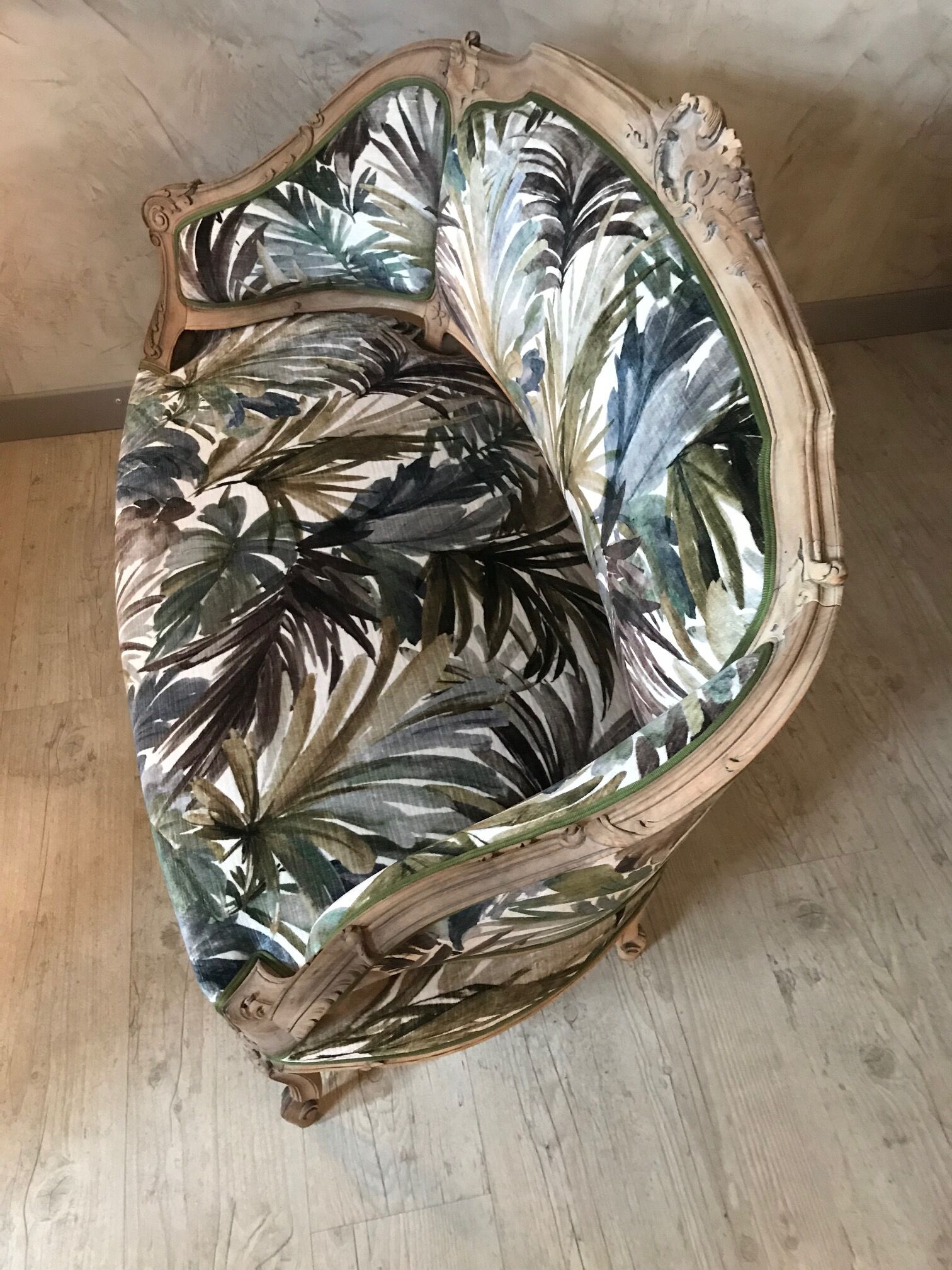 Small Louis XV sofa completely redone