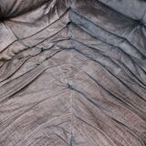 Togo in brown velvet by Michel Ducaroy for Ligne Roset 70s