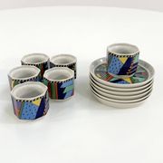 Set of 6 Metropol espresso cups by Barbara Brenner for Rosenthal, 90