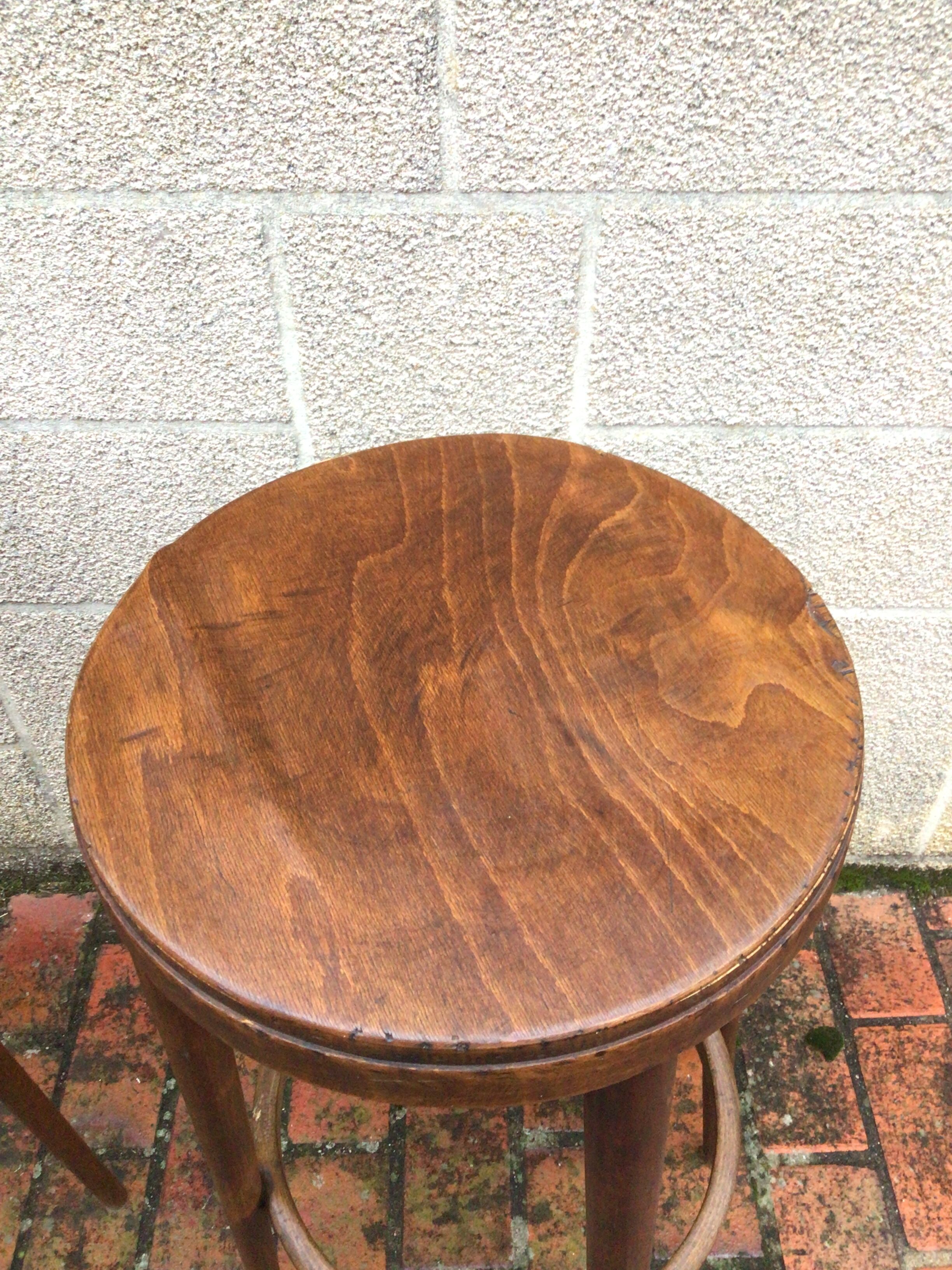 Set of 4 Bauman bar stools