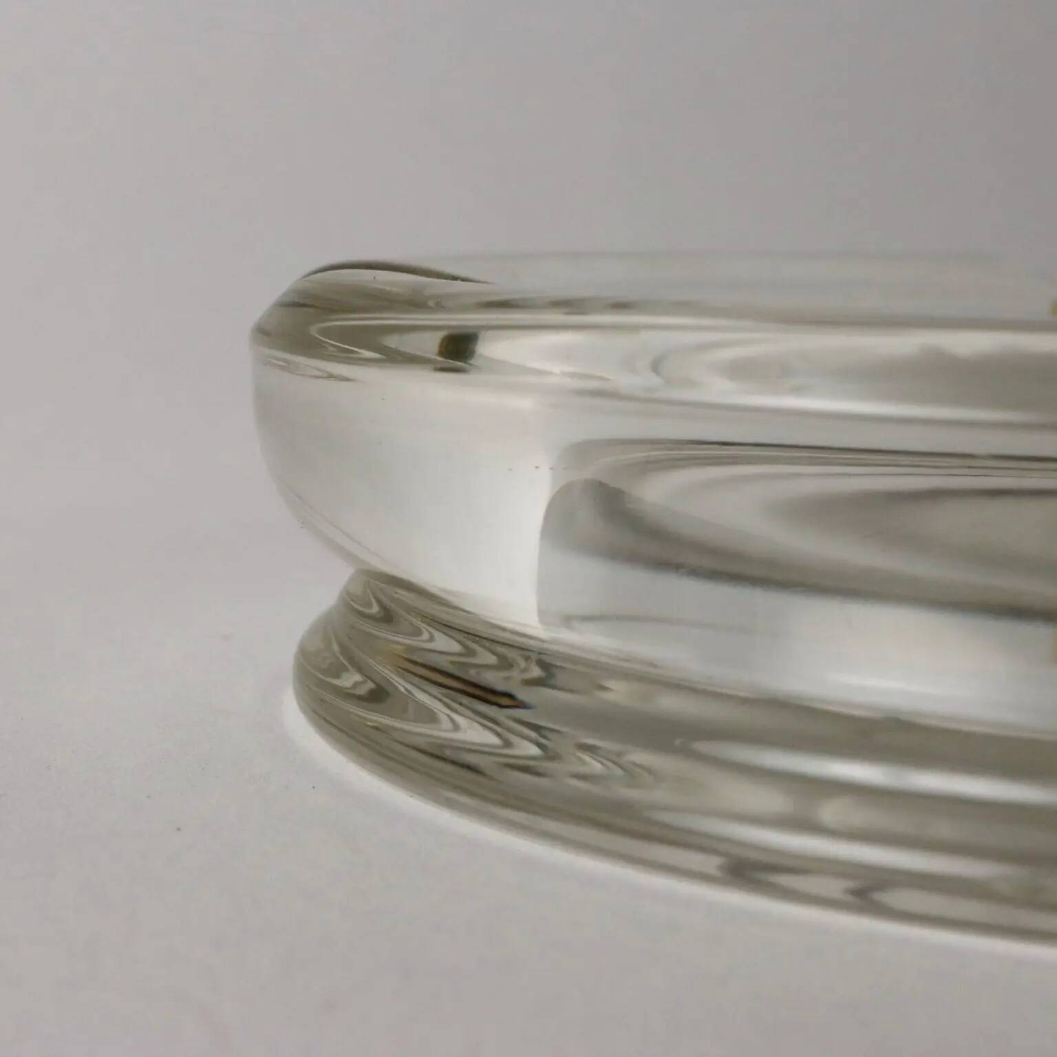 Vintage ashtray Emanuel Ungaro 1980s-90s Sasaki Crystal Japan