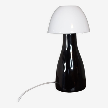 Lampe pied et abat jour en céramique