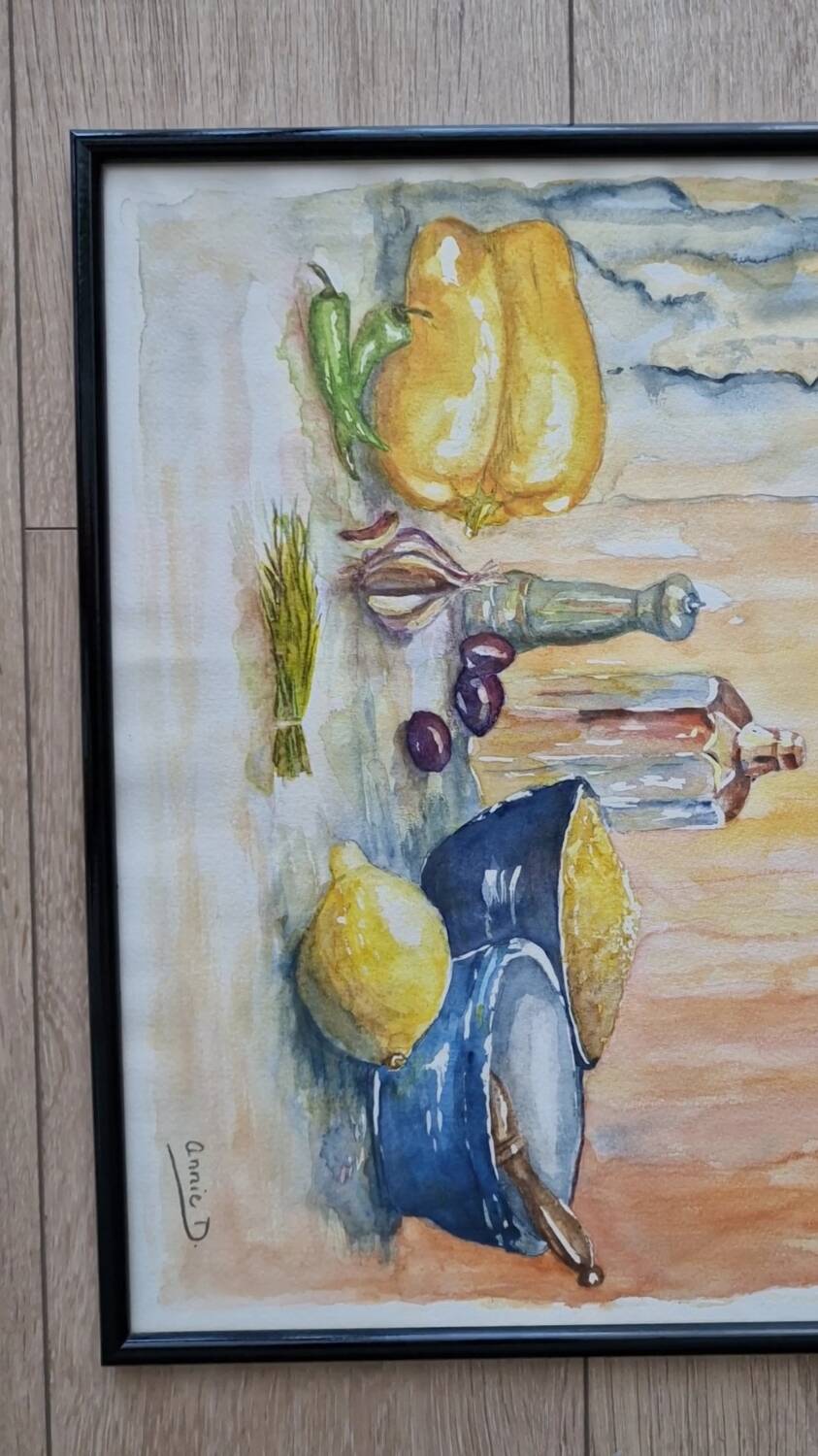 Original still life watercolor