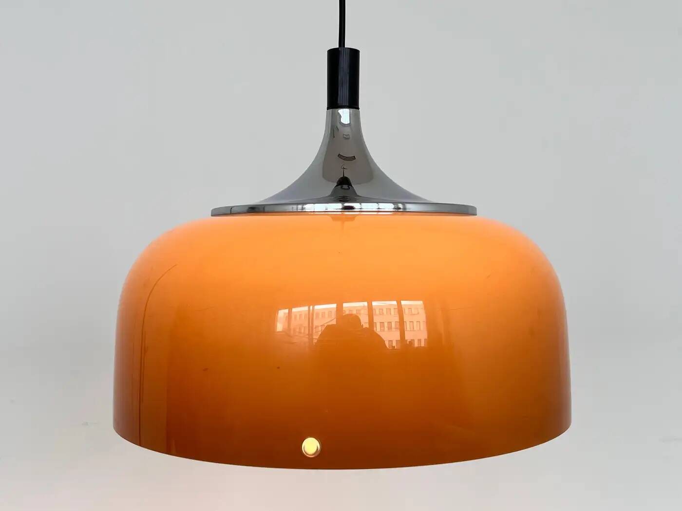 Midcentury plastic design pendant Meblo, Harvey Guzzini, Italy, 1970s