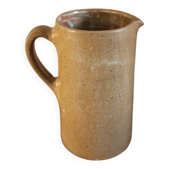 Vintage marbled stoneware pitcher