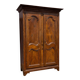 Armoire ancienne en bois massif peinte – Style rustique/classique